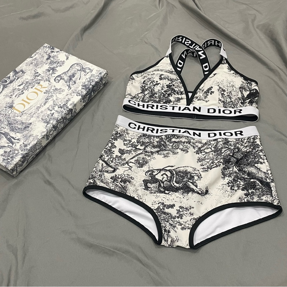 Dior Black and White Swimsuit